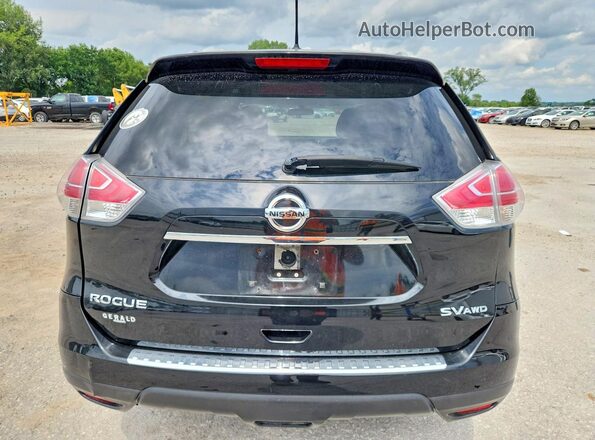 JN8AT2MV0GW144270 2016 NISSAN ROGUE Черный Вид сзади