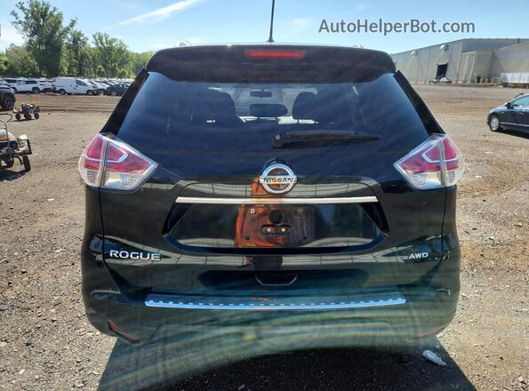 JN8AT2MV0GW146746 2016 NISSAN ROGUE Black Widok z tyłu