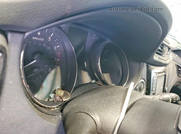JN8AT2MV0HW007637 2017 NISSAN ROGUE Синий Вид щитка приборов