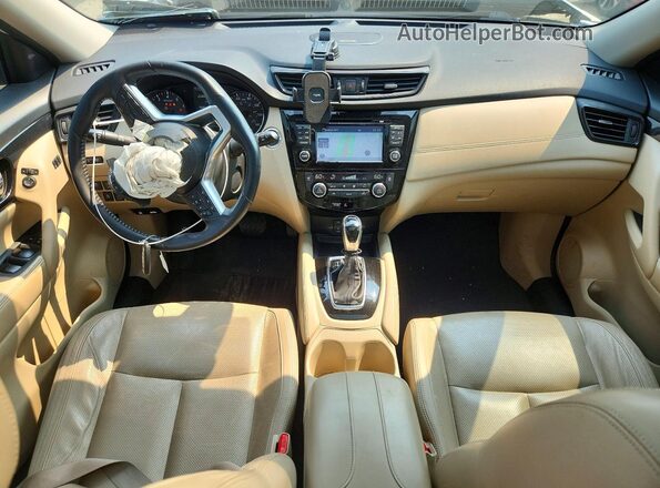 JN8AT2MV0HW254155 2017 NISSAN ROGUE Белый Вид панели приборов