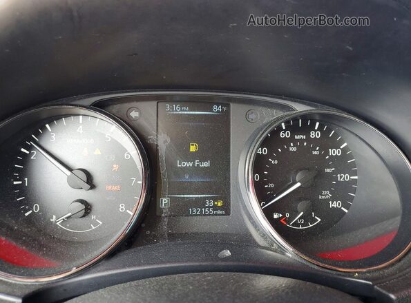 JN8AT2MV0HW261509 2017 NISSAN ROGUE Red Widok zestawu wskaźników