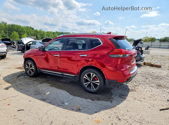 JN8AT2MV0HW280089 2017 NISSAN ROGUE Red Trasero izquierdo