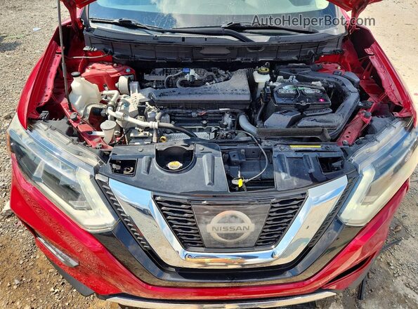 JN8AT2MV0HW280089 2017 NISSAN ROGUE Red Vista del compartimento del motor