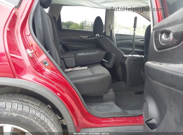 JN8AT2MV0HW284398 2017 NISSAN ROGUE Red VIN კოდის სტიკერის ხედი