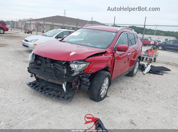 JN8AT2MV0HW284398 2017 NISSAN ROGUE Red წინა მარცხენა ხედი სამი მეოთხედიდან