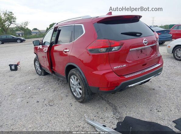 JN8AT2MV0HW284398 2017 NISSAN ROGUE Red უკანა მარცხენა