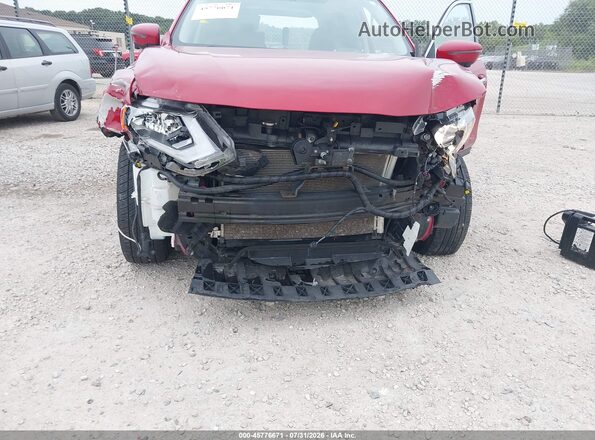 JN8AT2MV0HW284398 2017 NISSAN ROGUE Red წინა ხედი