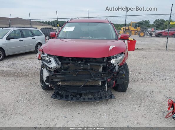 JN8AT2MV0HW284398 2017 NISSAN ROGUE Red ხელსაწყოთა პანელის ხედი