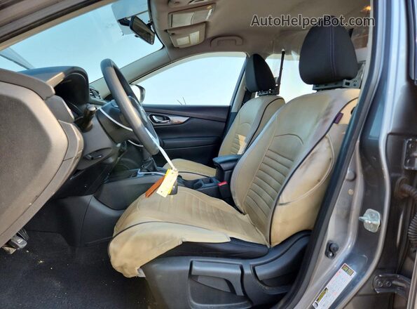 JN8AT2MV0JW309256 2018 NISSAN ROGUE Gray წინა სალონის ხედი