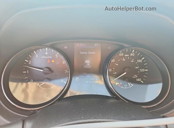 JN8AT2MV0JW309256 2018 NISSAN ROGUE Gray ხელსაწყოთა პანელის ხედი