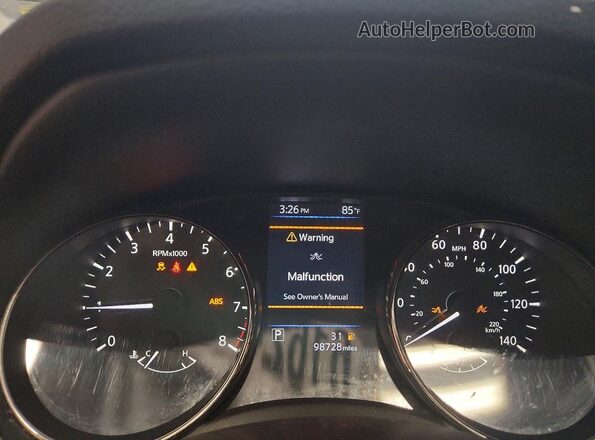JN8AT2MV0KW390812 2019 NISSAN ROGUE Серый Вид щитка приборов