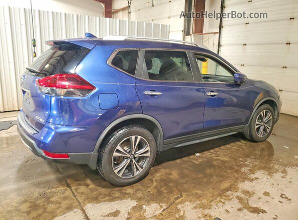 JN8AT2MV0KW398022 2019 NISSAN ROGUE Синий Задняя правая четверть