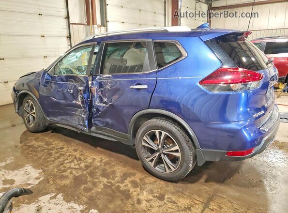 JN8AT2MV0KW398022 2019 NISSAN ROGUE Синий Задняя левая четверть