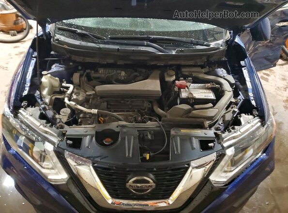 JN8AT2MV0KW398022 2019 NISSAN ROGUE Синий Вид подкапотного пространства