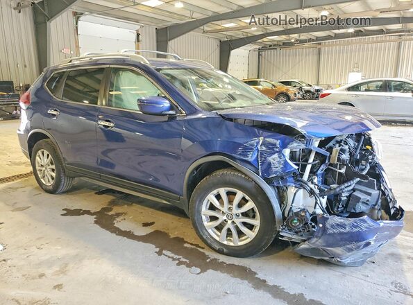 JN8AT2MV0LW124658 2020 NISSAN ROGUE Синий Передняя правая четверть