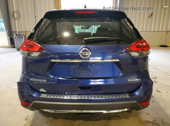 JN8AT2MV0LW124658 2020 NISSAN ROGUE Синий Вид сзади