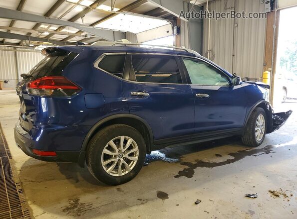 JN8AT2MV0LW124658 2020 NISSAN ROGUE Синий Задняя правая четверть