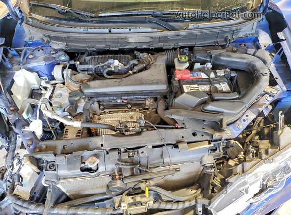 JN8AT2MV0LW124658 2020 NISSAN ROGUE Синий Вид подкапотного пространства