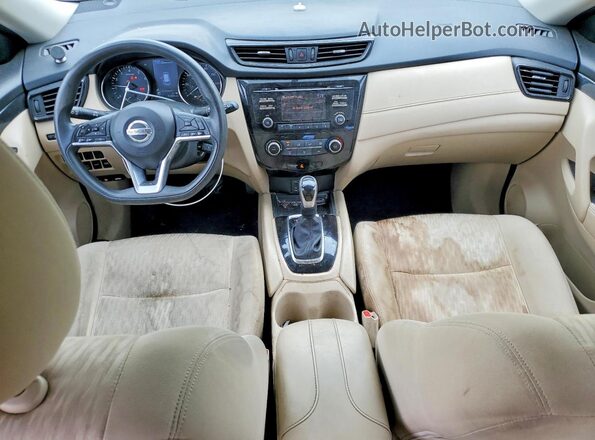 JN8AT2MV1HW009736 2017 NISSAN ROGUE White Widok deski rozdzielczej