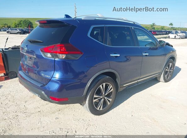 JN8AT2MV1JW306950 2018 NISSAN ROGUE Blue Trasero derecho