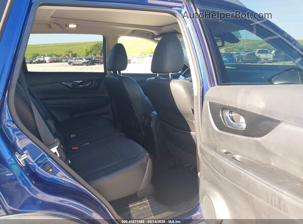 JN8AT2MV1JW306950 2018 NISSAN ROGUE Blue Vista de la etiqueta del VIN