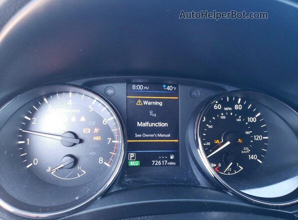 JN8AT2MV1KW397199 2019 NISSAN ROGUE Серый Вид щитка приборов