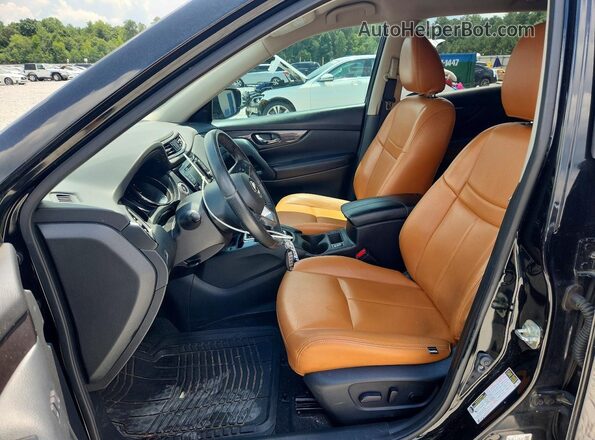 JN8AT2MV1KW401249 2019 NISSAN ROGUE Black წინა სალონის ხედი