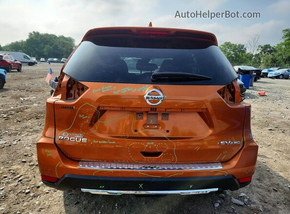 JN8AT2MV1LW101518 2020 NISSAN ROGUE Orange Вид ззаду