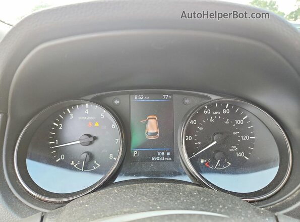 JN8AT2MV1LW101518 2020 NISSAN ROGUE Orange Вид щитка приладів