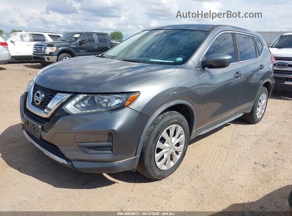 JN8AT2MV2HW012077 2017 NISSAN ROGUE Gray Առջևի ձախ երեք քառորդ տեսարան