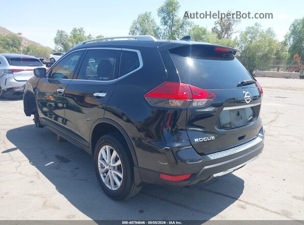 JN8AT2MV2HW019952 2017 NISSAN ROGUE Черный Задняя левая четверть