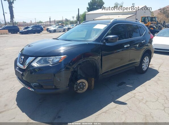 JN8AT2MV2HW019952 2017 NISSAN ROGUE Черный Передняя левая четверть