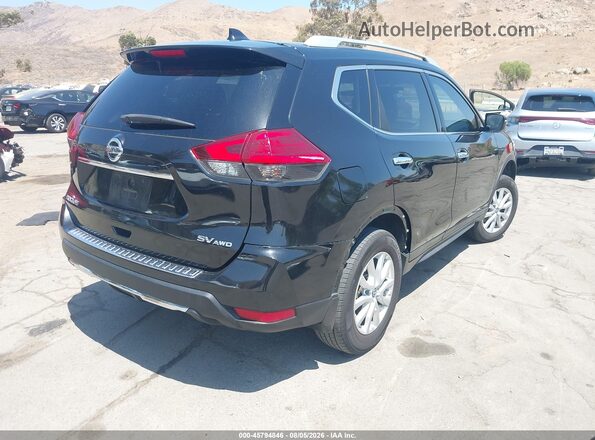 JN8AT2MV2HW019952 2017 NISSAN ROGUE Черный Задняя правая четверть