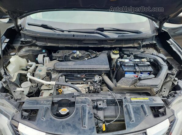 JN8AT2MV2HW021054 2017 NISSAN ROGUE Gray Շարժիչի բաժամունքի տեսք