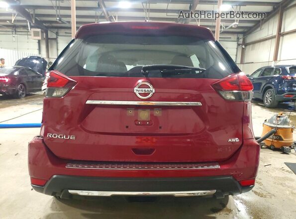 JN8AT2MV2HW275086 2017 NISSAN ROGUE Red Вид ззаду