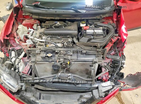 JN8AT2MV2HW275086 2017 NISSAN ROGUE Red Вид підкапотного простору