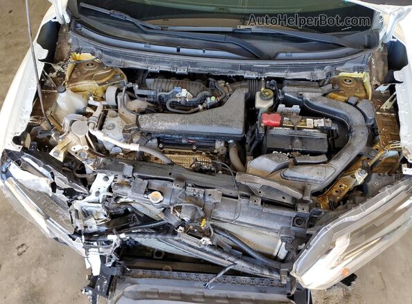 JN8AT2MV2JW307198 2018 NISSAN ROGUE Белый Вид подкапотного пространства