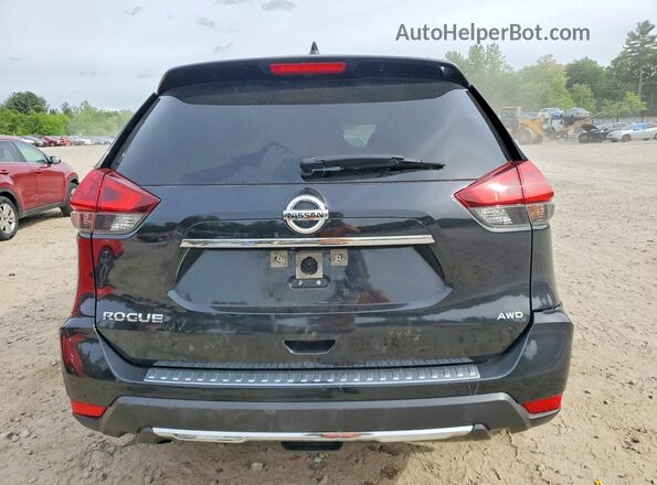 JN8AT2MV2JW320761 2018 NISSAN ROGUE Black უკანა ხედი