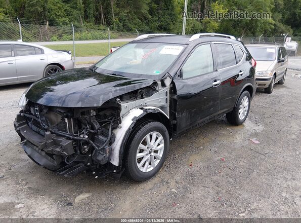 JN8AT2MV2JW354182 2018 NISSAN ROGUE Black Առջևի ձախ երեք քառորդ տեսարան