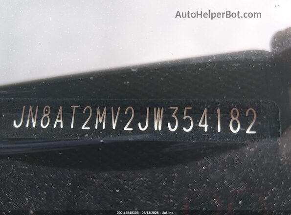 JN8AT2MV2JW354182 2018 NISSAN ROGUE Black Շարժիչի բաժամունքի տեսք