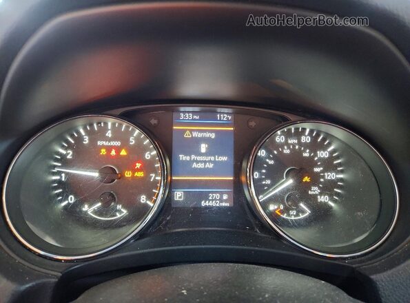 JN8AT2MV2JW354912 2018 NISSAN ROGUE Белый Вид щитка приборов