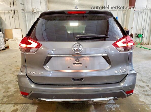 JN8AT2MV2KW371100 2019 NISSAN ROGUE Gray Вид ззаду
