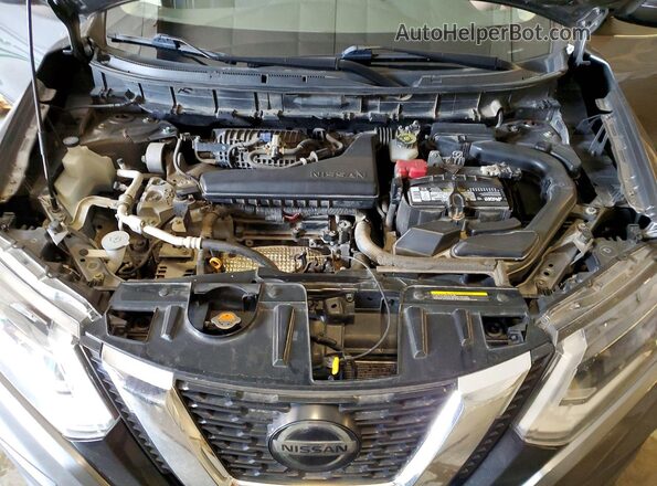 JN8AT2MV2KW371100 2019 NISSAN ROGUE Gray Вид підкапотного простору