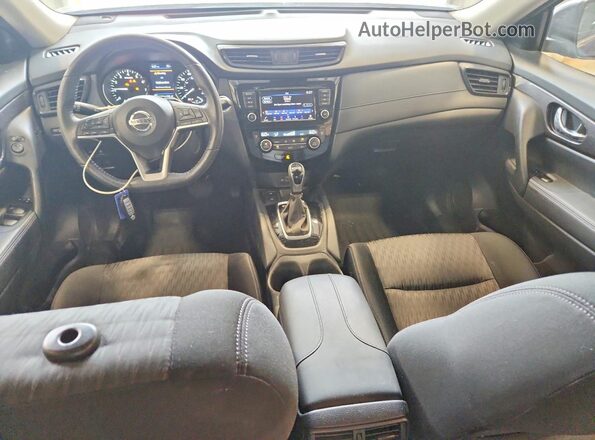 JN8AT2MV2KW399706 2019 NISSAN ROGUE Blue Առջևի վահանակի տեսք