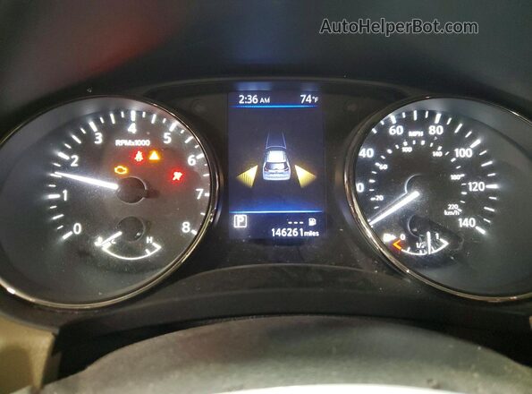 JN8AT2MV2LW135287 2020 NISSAN ROGUE White ხელსაწყოთა პანელის ხედი