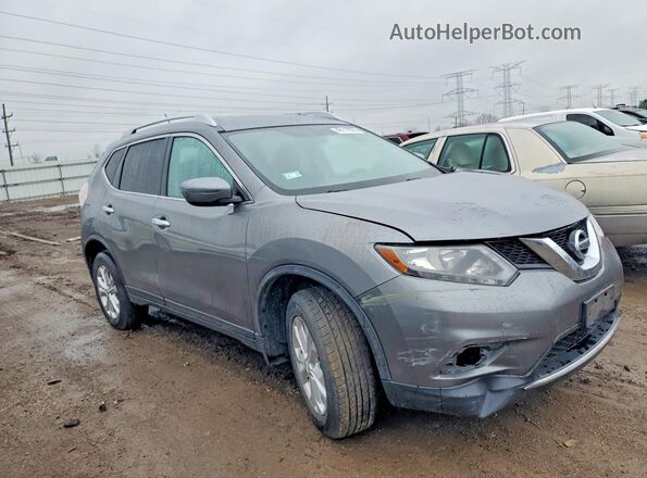 JN8AT2MV3GW132985 2016 NISSAN ROGUE Серый Передняя правая четверть