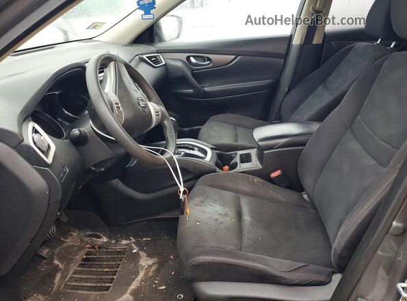 JN8AT2MV3GW132985 2016 NISSAN ROGUE Серый Вид салона спереди