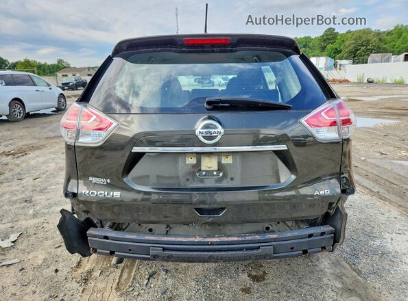 JN8AT2MV3GW138804 2016 NISSAN ROGUE Green Вид ззаду