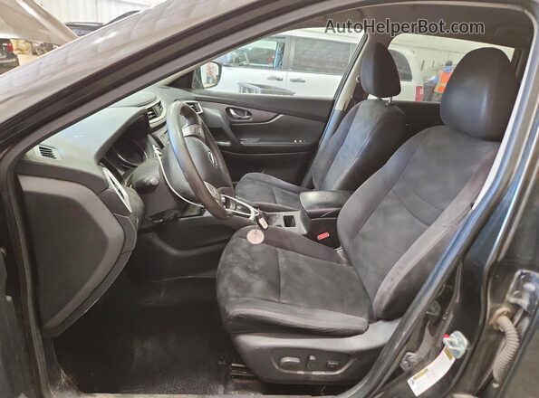 JN8AT2MV3GW141492 2016 NISSAN ROGUE Black Widok wnętrza z przodu