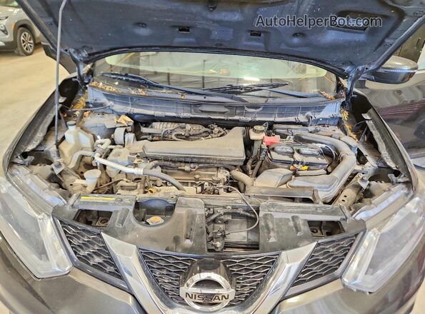 JN8AT2MV3GW141492 2016 NISSAN ROGUE Black Widok komory silnika